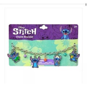 New Disney Stitch 7" Charm Bracelet With 4 Charms